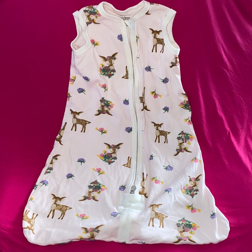 Burts Bees baby girl sleep sack